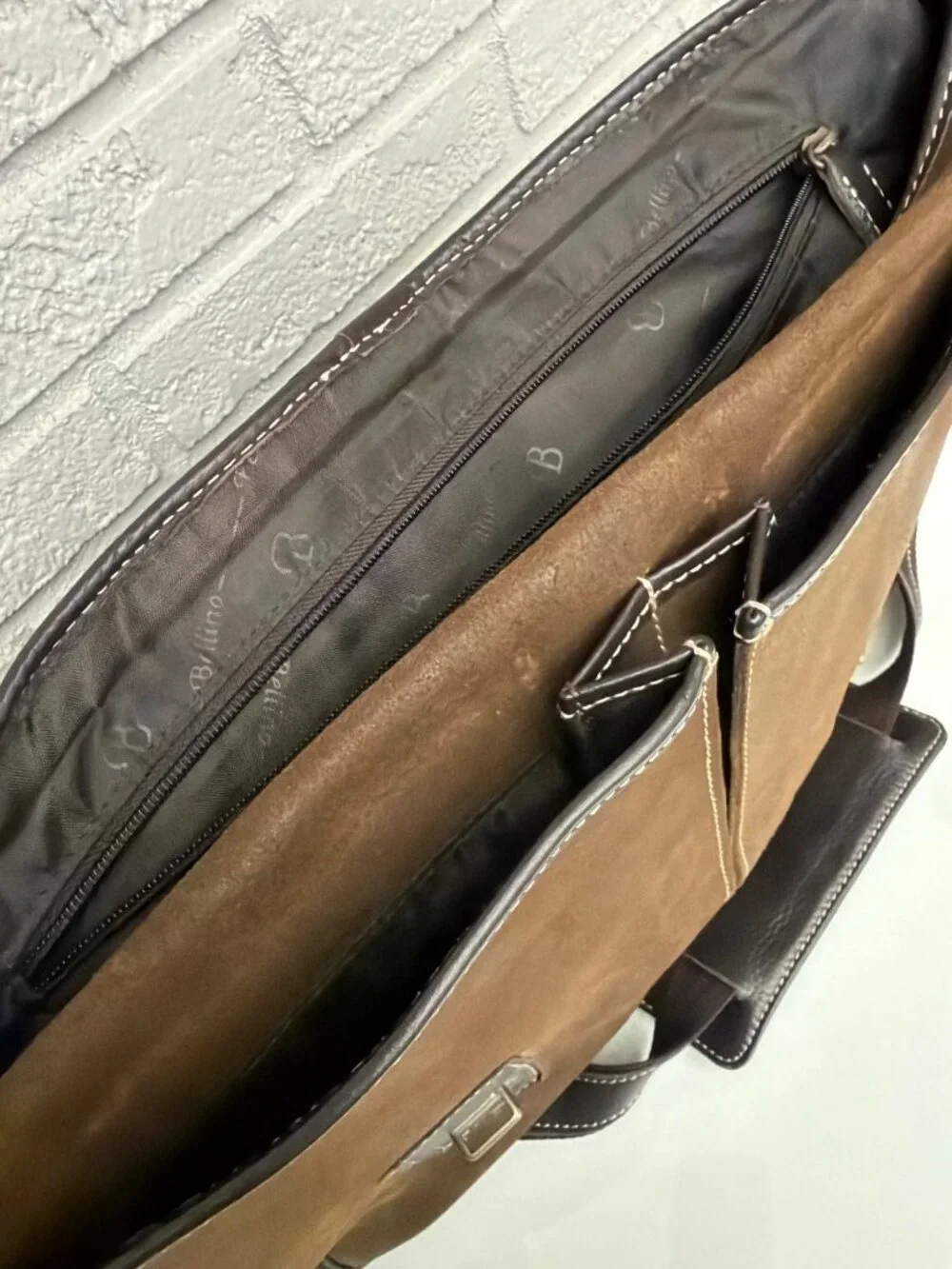 Bellino Brown Bacardi Oakheart Leather Men Limited-Edition Messenger Bag